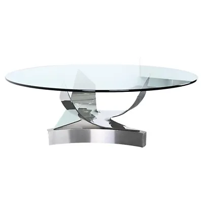 Ron Seff LTD Coronet Dining Table Karl Springer Style Pace Brueton Steel MCM • $9500