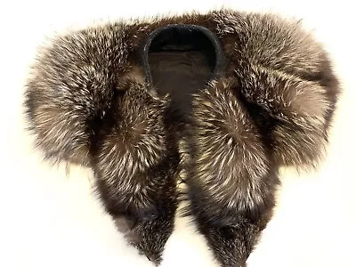 Vintage Raccoon Fur Multi-Colored Brown Stole Scarf Collar Wrap • $49