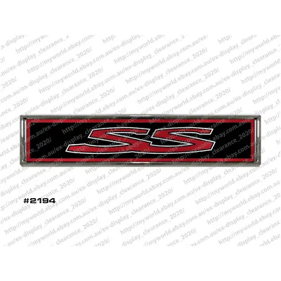 #2194 Badge To Suit Holden Ss Commodore Red Chrome Car Emblem • $37
