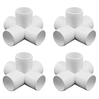 11/2 Tee Pvc Fitting 5 Way Elbow Connector Furniture Grade 90 Degree Elbow Side • $30.68