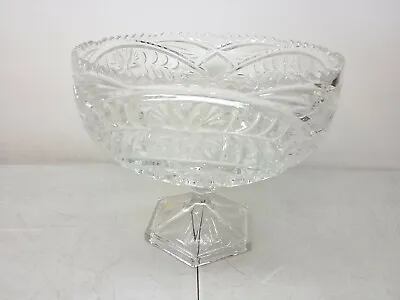 Kristal Zajecar Pedestal Fruit Bowl Vintage 24 Percent Leaded Crystal RARE Piece • $99.99