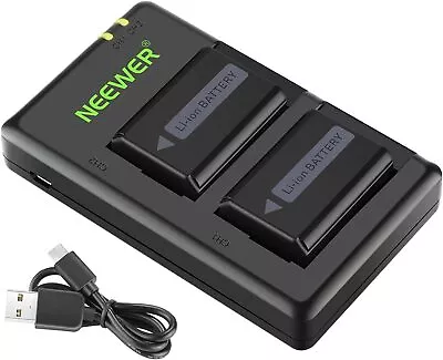 $60.91 • Buy Neewer NP-FW50 Camera Battery Charger Set Compatible With Sony A6000, A6500