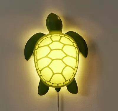 Ikea BLÅVINGAD LED Wall Lamp Turtle Green Wall Light New Baby Nursery Boy Girl • £19.89