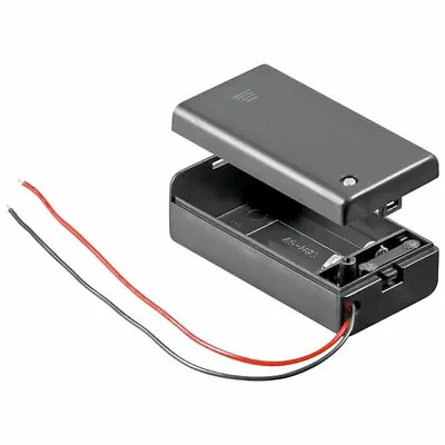 9V Battery Holder With Connection Wire Cable And On Off Switch • £16.95