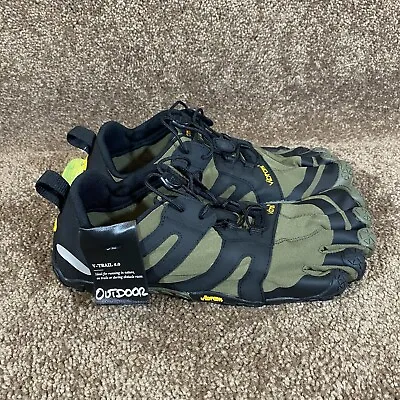 VIBRAM Fivefingers V-Trail 2.0 Mens 9-9.5 EU 42 Ivy Green Black Water Shoes NEW • $99.99