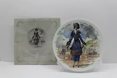 Collector Plate D'Arceau Limoges France Edith La Femme Pratique 1915 Ganeau 1976 • $19.99