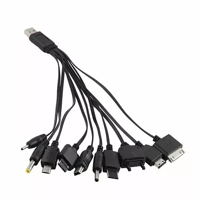 10in1 USB Universal Multi Phone Charger Cable For IPhone Samsung Nokia PSP IPod • £4.44