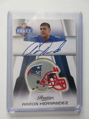 2010 Panini Prestige NFL Aaron Hernandez RC Rookie Autographs ON CARD Auto SSP • $299.99