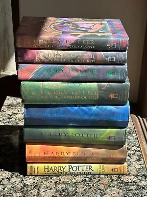 HARRY POTTER Hardcover Book Set Lot 1-8 1st American Edition J.K. Rowling • $69.95