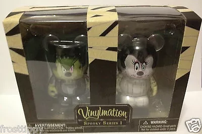 Disney Vinylmation Spooky Series #1 Mickey & Minnie Mouse Frankenstein Halloween • $90