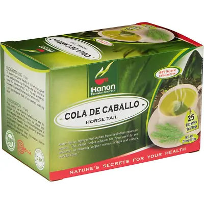 Horsetail Tea (Cola De Caballo) - 25 Teabags Of All-Natural Horse Tail Fr • $18.47