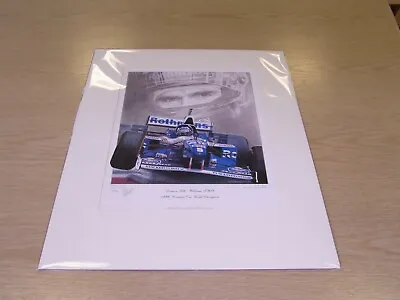 Damon Hill Steve Thompson Ltd Edition Print Williams FW18. FREE P&P • £25