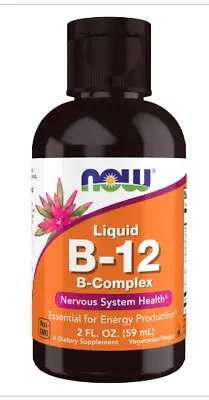 Now Liquid B-12 B-Complex 2 Fl Oz. • $7.99