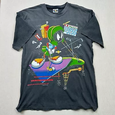 Vintage Marvin The Martian Looney Tunes T-Shirt Golf 1994 XL Single Stitch • $89