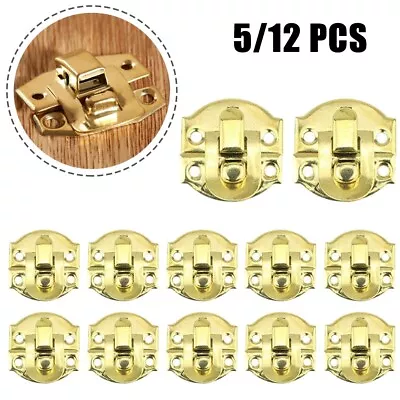 5/12set Jewelry-Box Hasp Clasp Suitcase Wood Chest Cabinet Decorative Lock Latch • $14.28