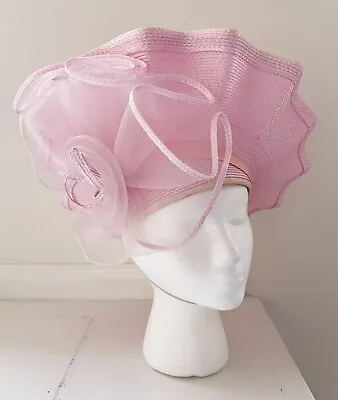 Vintage JODY G For SYLVIA Women’s Dress Hat Pink Derby Church Statement • $56.04