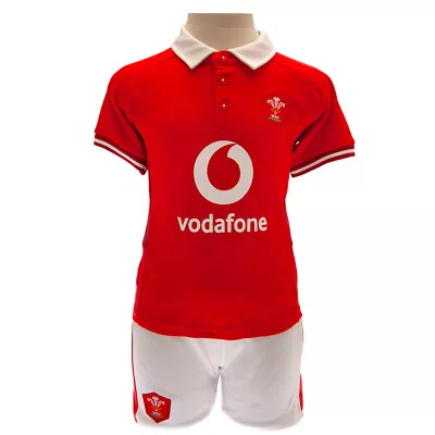 Wales Rugby Baby/Toddler Shirt & Shorts 3-6 Months To 2-3 Years 23/24 Season WRU • £18.99