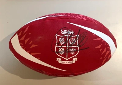 £49.95 • Buy Alun Wyn Jones Signed Lions Rugby Ball With COA - Wales