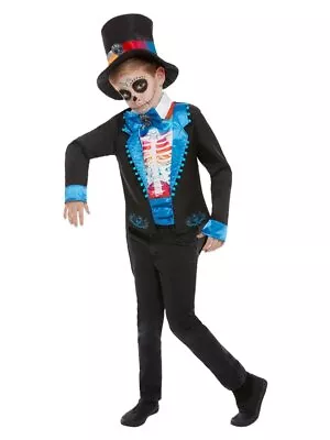 Neon Day Of The Dead Boy Costume • $34.55