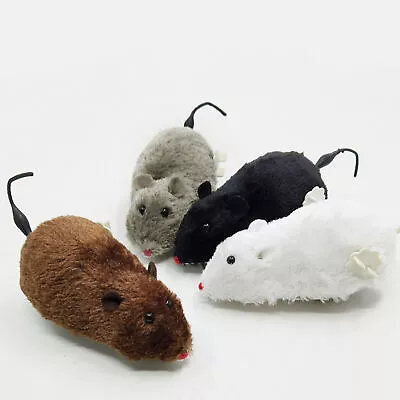 1X Wind Up Mouse Cat Toy Plush Wind Up Mouse Shape Cat Toys Kitten Color Random  • $12.92