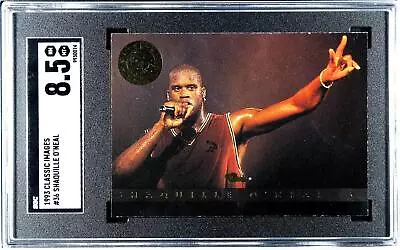 Shaquille Shaq O'Neal Orlando Magic Rookie 1993 Classic Images #36 SGC 8.5 • $4.51