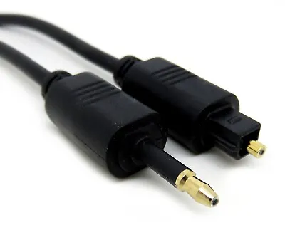 3m Long Toslink To Mini Plug 3.5mm Digital Optical Audio Cable SPDIF Optic Fiber • £9.95