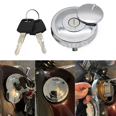 $22.80 • Buy Fuel Gas Tank Cap Cover Keys For Yamaha V Star 250 650 950 1100