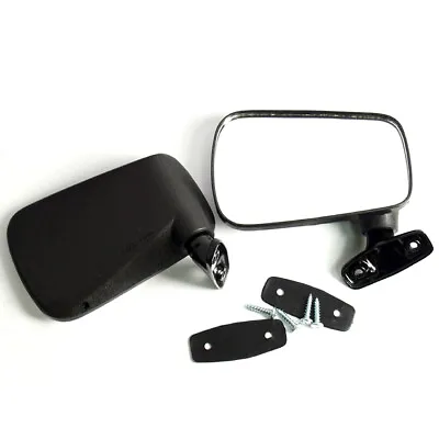 Volkswagen 1975-81 VW Polo Mk1 Facelift Body Saloon Hatchback DOOR MIRRORS BLACK • $57.27