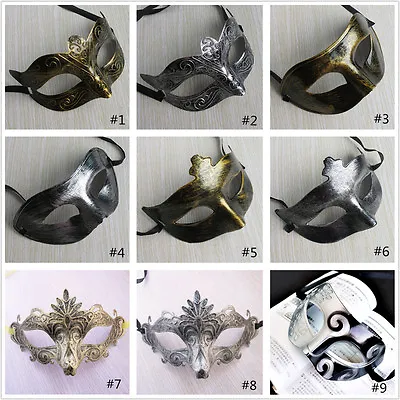 MENS MALE Roman Gladiator Masquerade Mask Venetian Costume Party Fancy Dress New • $5.80