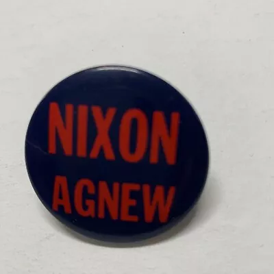 1968 RICHARD NIXON SPIRO AGNEW President 1 3/8  Political Campaign Button Pin • $4.87