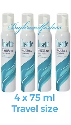 Insette Volumising Mousse Extra Hold With B5 4Condition&Shine 75 Ml X 4 • £12.90