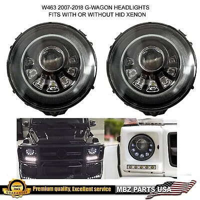 G63 G65 LED Black Headlights Mansory G550 Hid Xenon G-Wagon 2007-2018 G550 G500 • $499