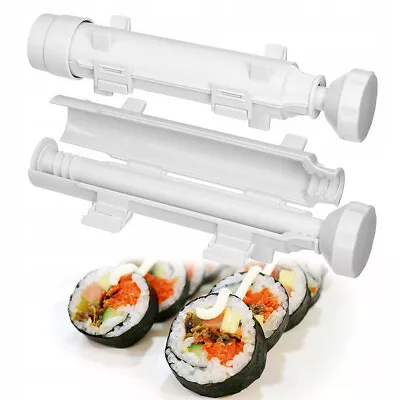 Sushi Bazooka Roller Maker DIY Sushi Maker Mold Rice Rolling Kitchen Tools Kit • £6.19