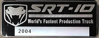 Dodge Ram SRT-10 Fastest Production Truck AL Plate Tag Vehicle # Free V10 Viper • $27.50