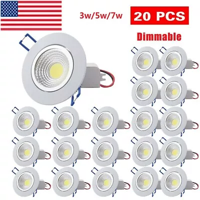 10~20Pack Dimmable LED Downlight COB Ceiling Light Home Spotlight Wtih Drivers • $33.29