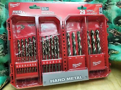 Milwaukee Cobalt Red Helix Drill Bit Set (29pc) 48-89-2332 NEW SHIPS FAST • $109.99