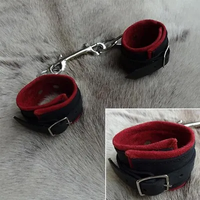 Padded Leather Handcuffs. For Re-enactment / LARP / Costume / Roleplay • £14.99
