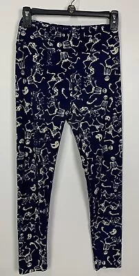 £18.49 • Buy OS LuLaRoe Leggings Halloween Skeletons W/Dog, Blue One Size