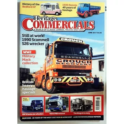 £5.95 • Buy Heritage Commercials Magazine June 2017 MBox3001/B 1990 Scammell S26 Wrecker