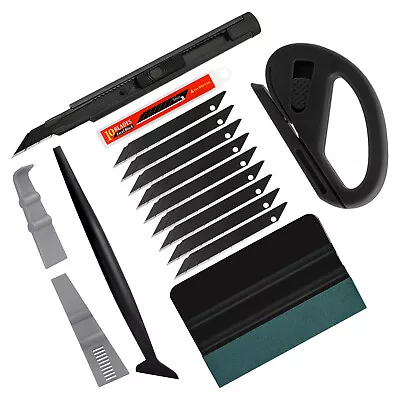 Vinyl Wrap Tool Kit For Car Wrapping Window Tint Squeegee Tucking Scraper Knife • $12.99