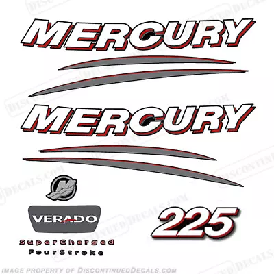 Fits Mercury 225hp Verado Decal Kit - Curved • $109.95