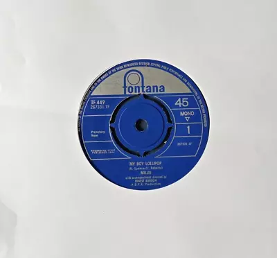 Millie - My Boy Lollipop/something's Gotta Be Done - Fontana - 1964 • £4.99