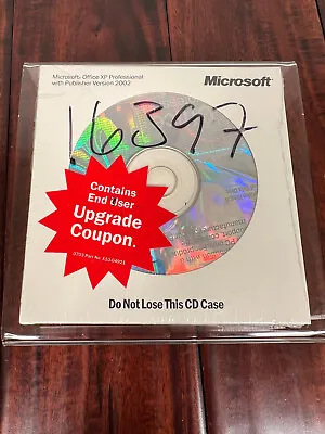 NEW Microsoft Office XP Professional 2002 & Publisher 2002 In OEM Sealed Package • $13.33