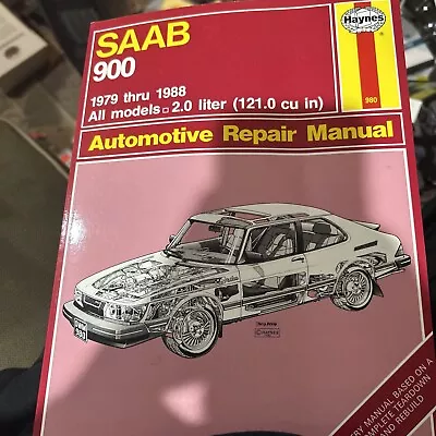 Haynes 84010/980 Repair Manual Saab 900 Sedan/Hatchback 1979-1988 2.0 Liter Used • $8