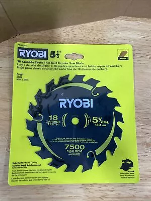 Ryobi 5-1/2 In. 18 Teeth Thin Kerf Carbide Circular Saw Blade NEW • $9.99