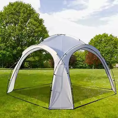Garden 3.5M Dome Gazebo Shelter Party Tent UV Protection Canopy Marquee White • £39.99