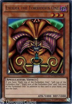 £5.39 • Buy YGLD-ENA17 Exodia The Forbidden One Ultra Rare UNL Edition Mint YuGiOh Card