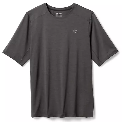 Arc'teryx Mens - Cormac Crew Neck Shirt S/S Tee T-shirt - Black Heather • $69.99