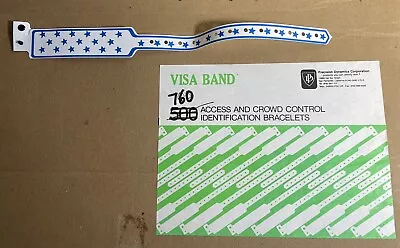 760 - 1” Blue Star PLASTIC/VINYL WRISTBANDS For Access & Crowd Control At Events • $76