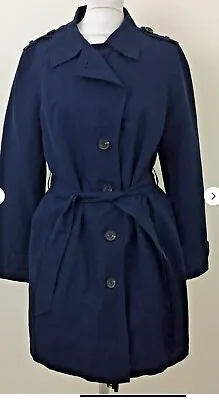 M&S Collection Women's Rain Coat Size 12 Navy  lightweight New Without Tags  • £19.99